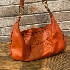 Coach Vibrant Orange Leather Shoulder Bag-rp